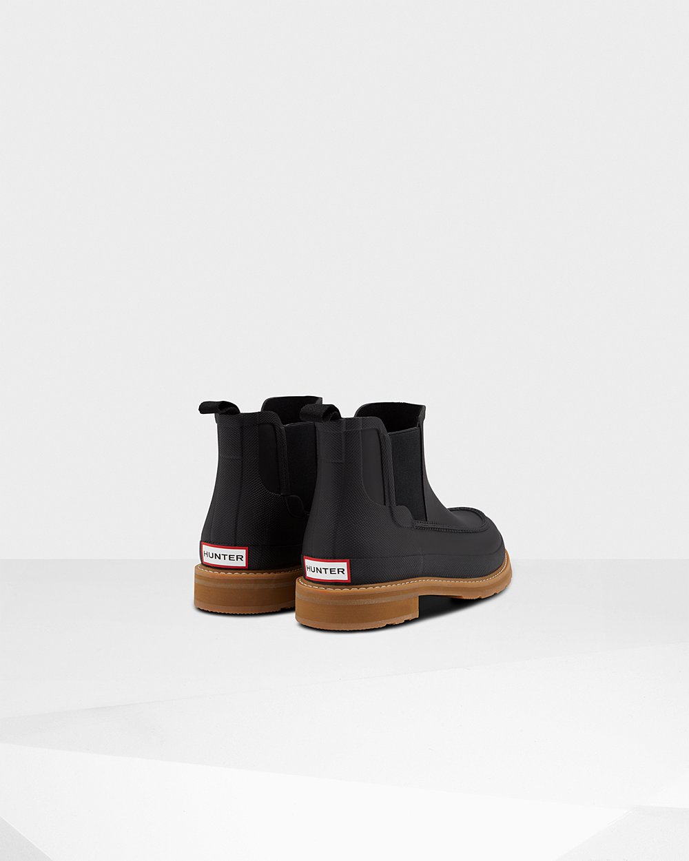 Chelsea Boots Herr - Hunter Original Moc Toe - Svarta - 093482-FWE